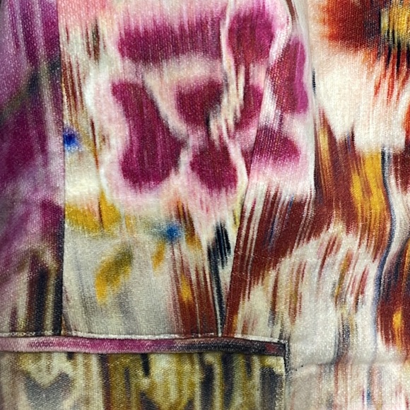 Robert Graham Multicolored 2 Button Floral Velvet Blazer Size 6 - Picture 10 of 13